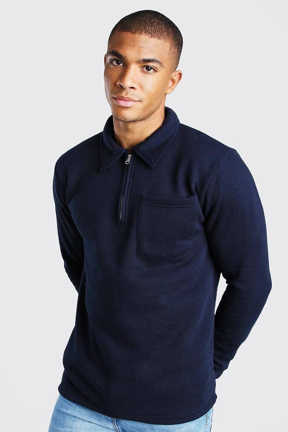 1/4 Zip Collared Sweater