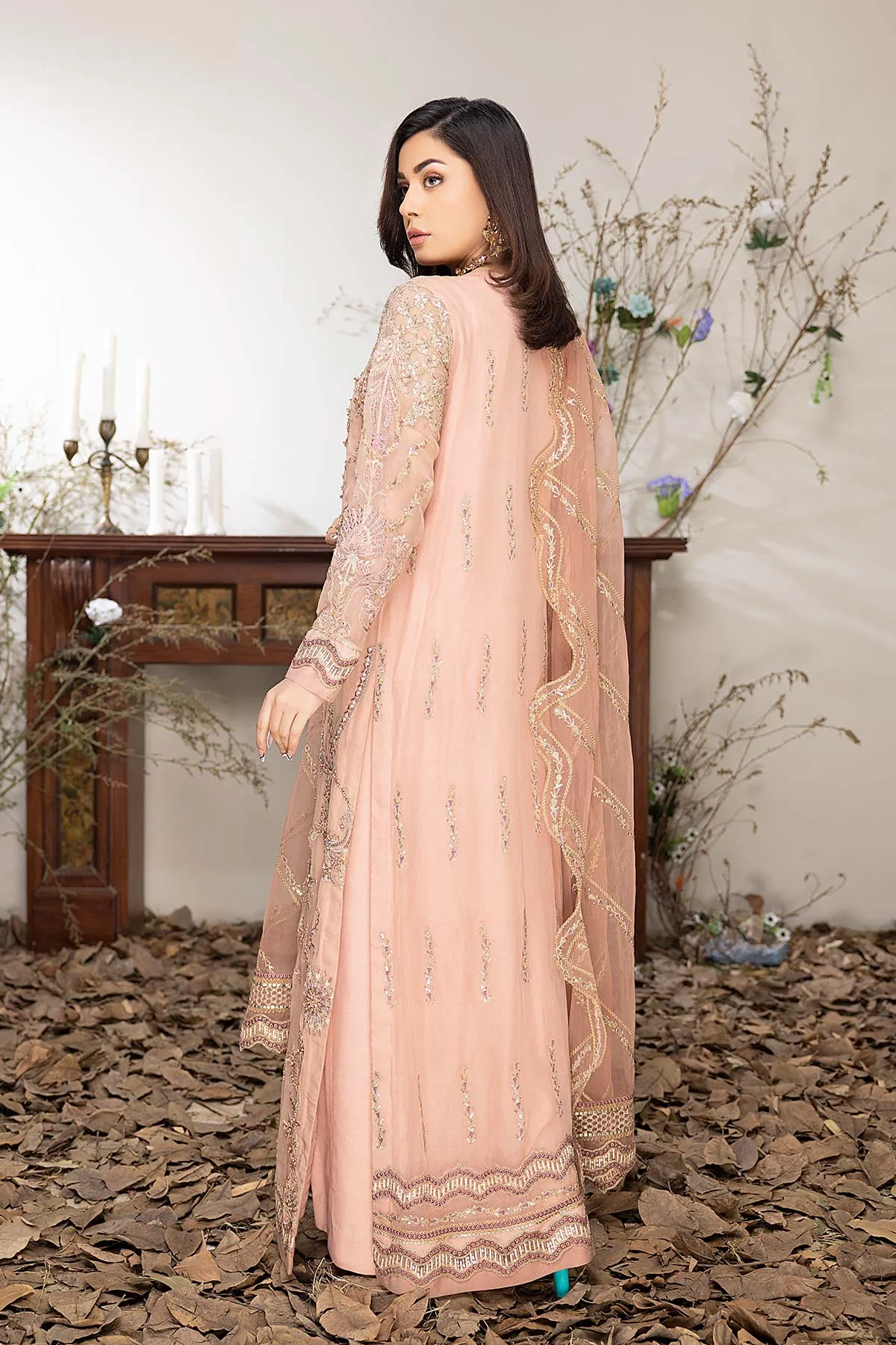 3-Pc Charizma Unstitched Formal Chiffon Collection DJ22-14