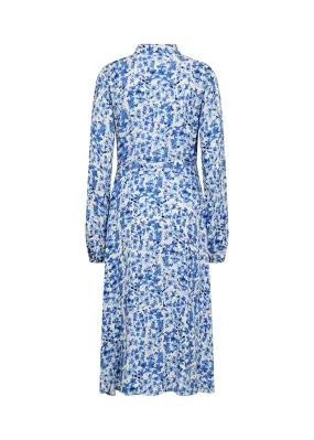 40542- Blue Doha Print Dress - Soya Concept