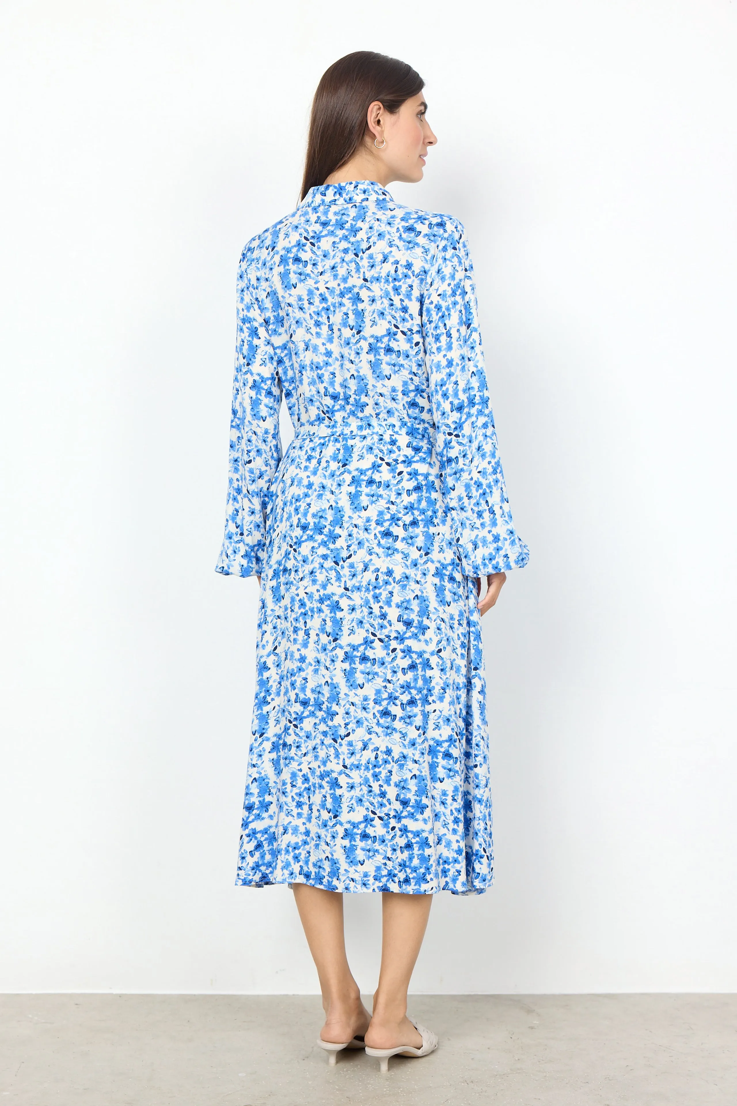 40542- Blue Doha Print Dress - Soya Concept