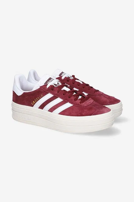 adidas Originals sneakers Gazelle Bold maroon color