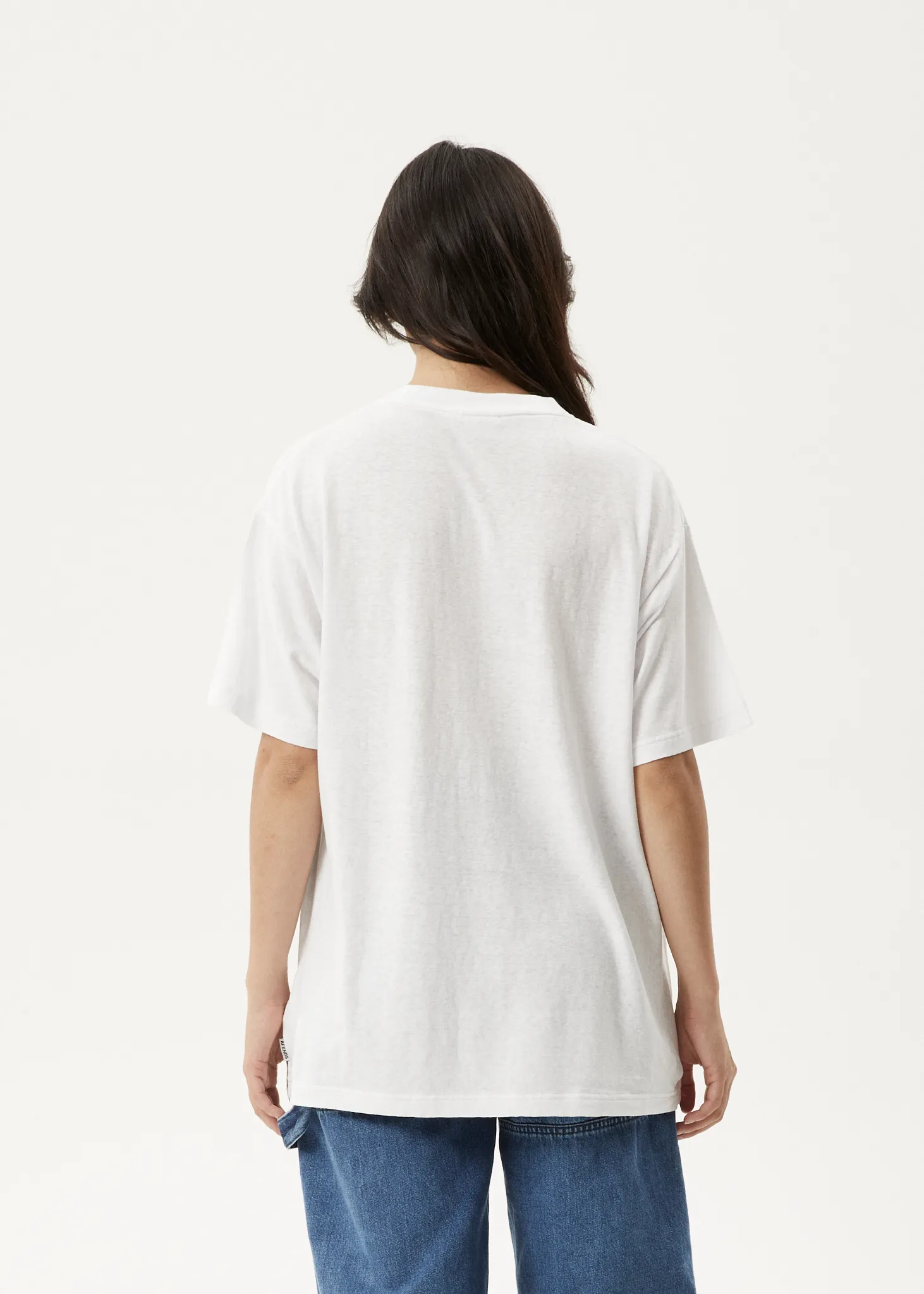 AFENDS Womens Nans House - Oversized T-Shirt - White