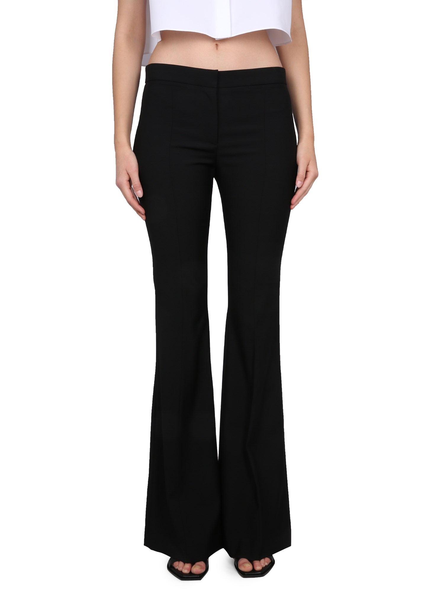 ALEXANDER McQUEEN    TAILORED LOW WAIST WOOL PANTS