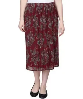 Alfred Dunner Women's Petite Mulberry Street Paisley Skirt