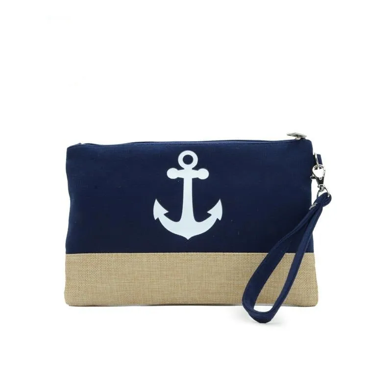 Anchor Pattern Beach Bag Flamingo Women Fashion Handbag