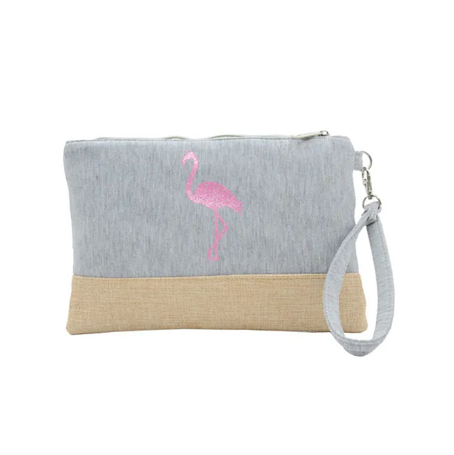 Anchor Pattern Beach Bag Flamingo Women Fashion Handbag