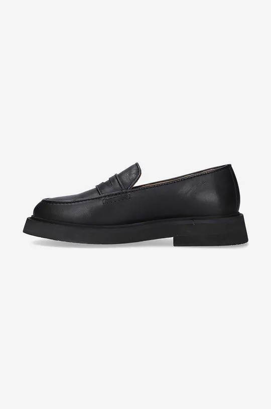 A.P.C. leather loafers men's black color