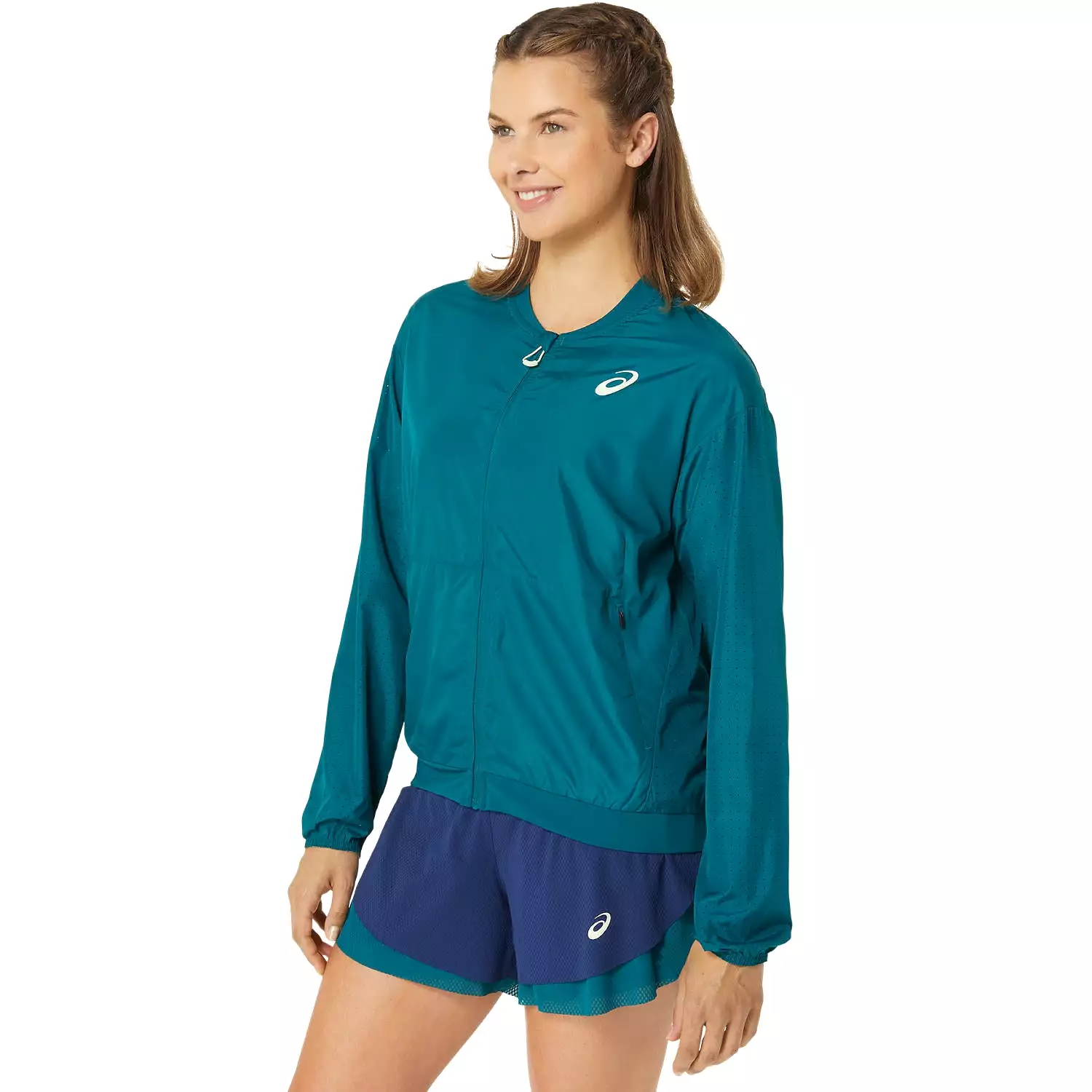 Asics Bomber Jacket Nagino Dames Groen