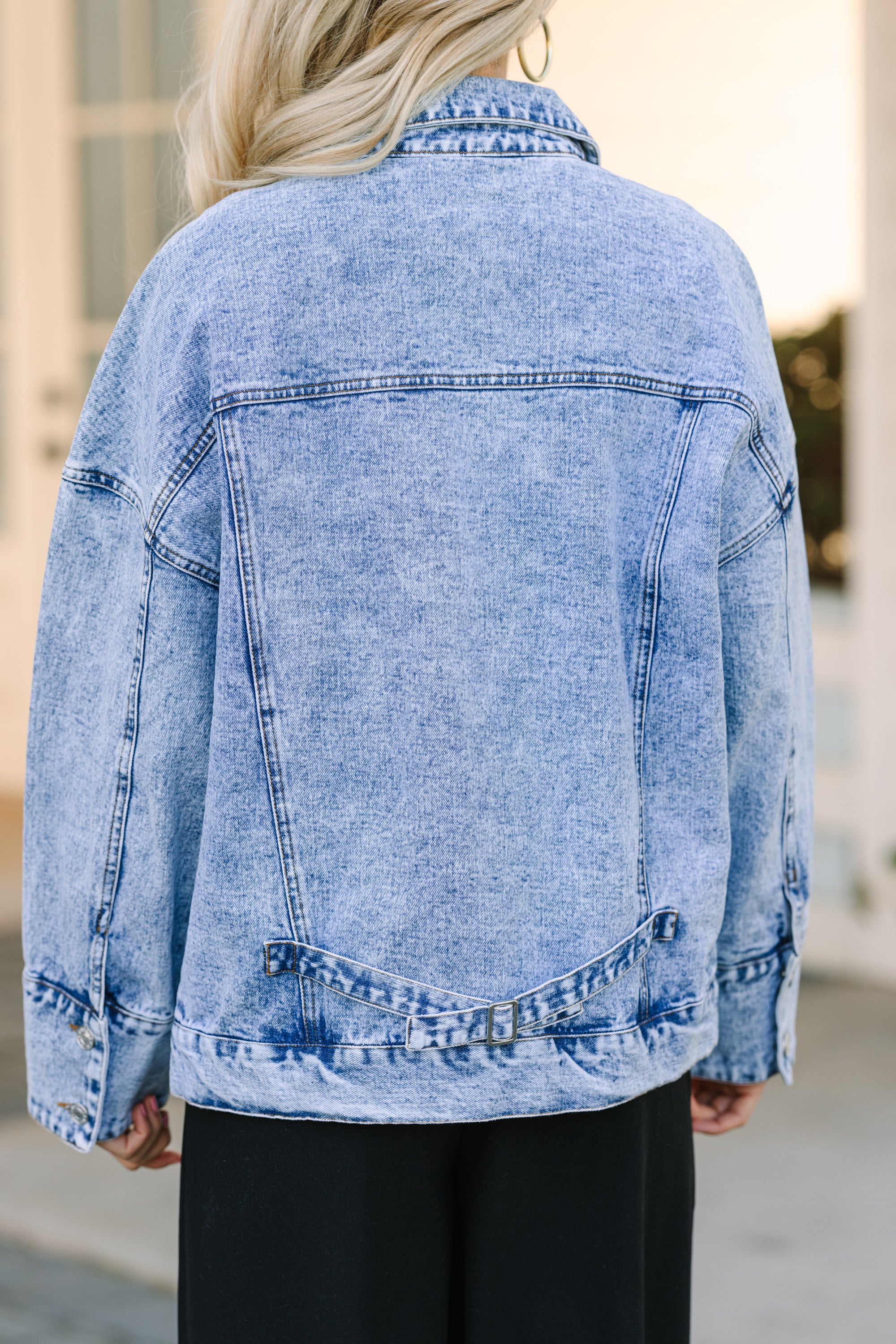 Back To You Medium Wash Denim Jacket