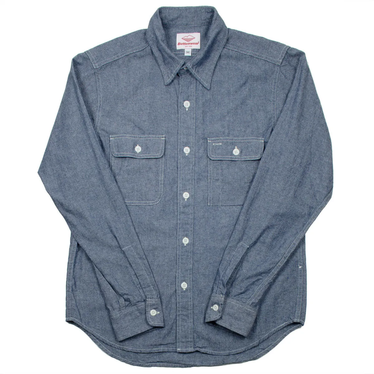 Battenwear - Work Shirt - Indigo Chambray