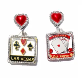 Bedazzled Fabulous Las Vegas Vintage Remix Earrings