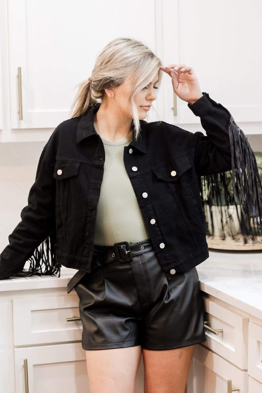 Black Western Fringe Jacket