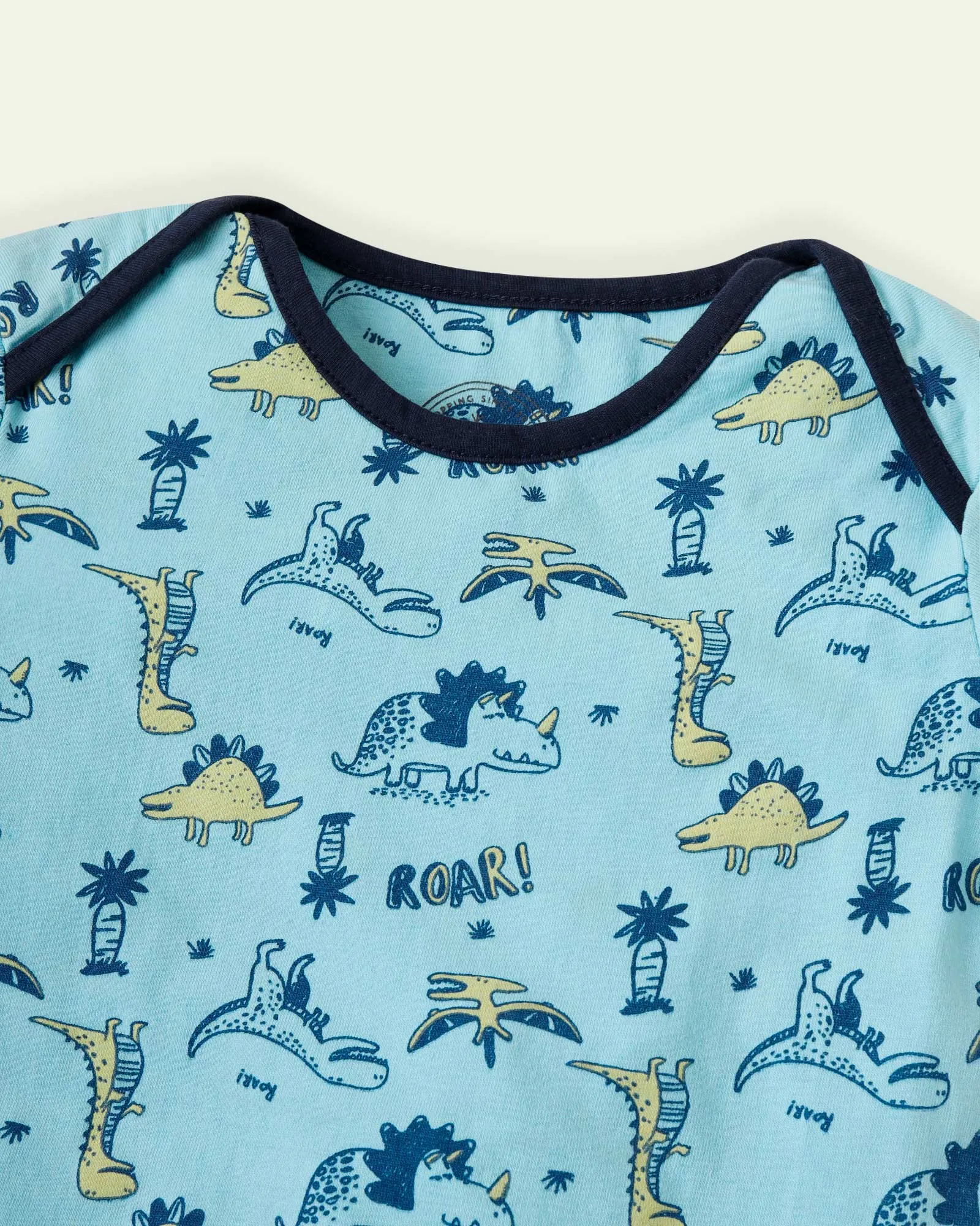 Blue Dino Romper