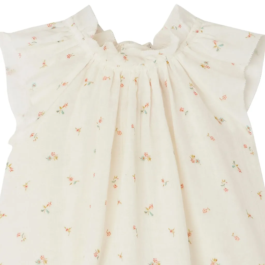 Bonpoint Baby Nuage Dress Natural Floral White