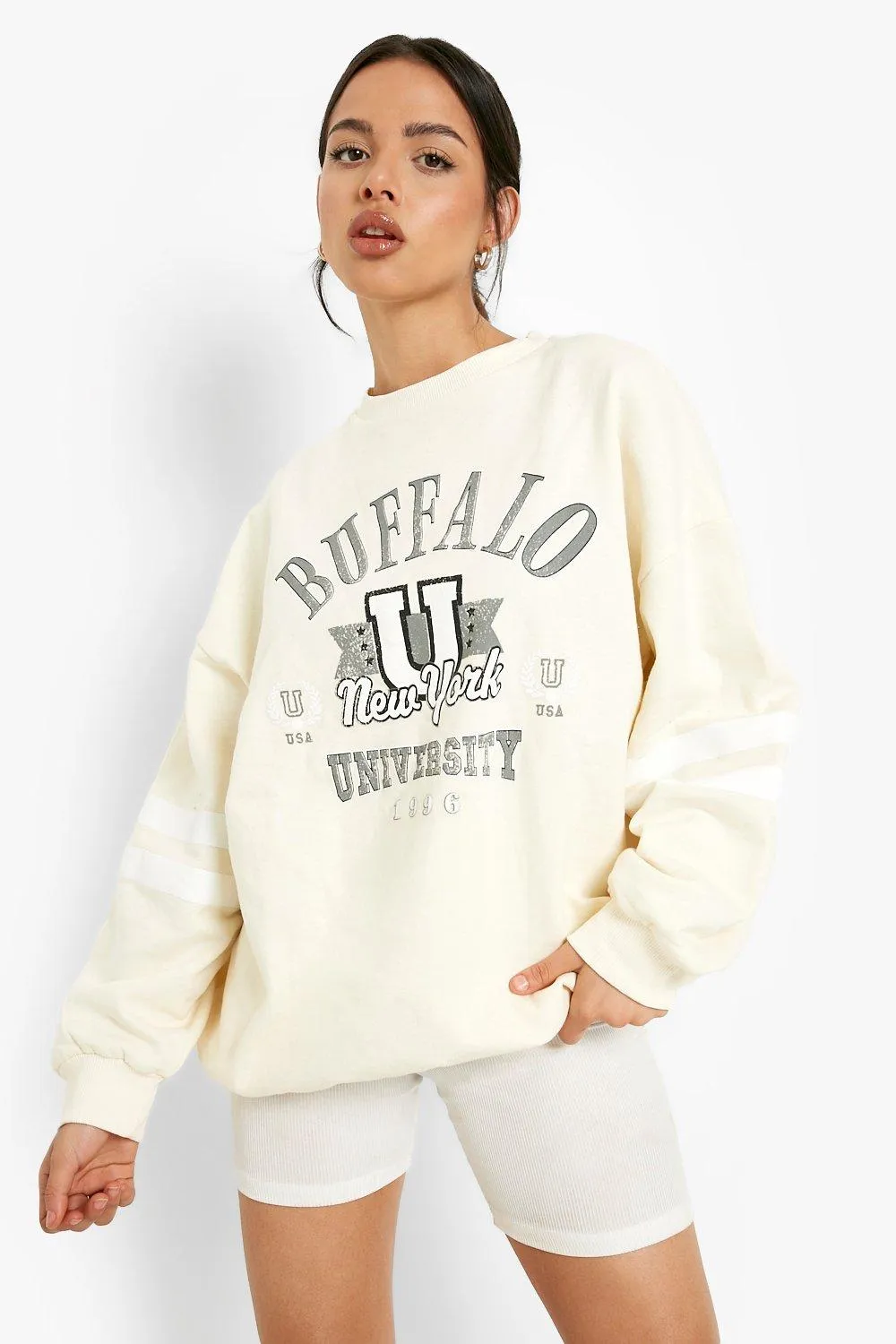 Buffalo Vintage Printed Oversized Sweater