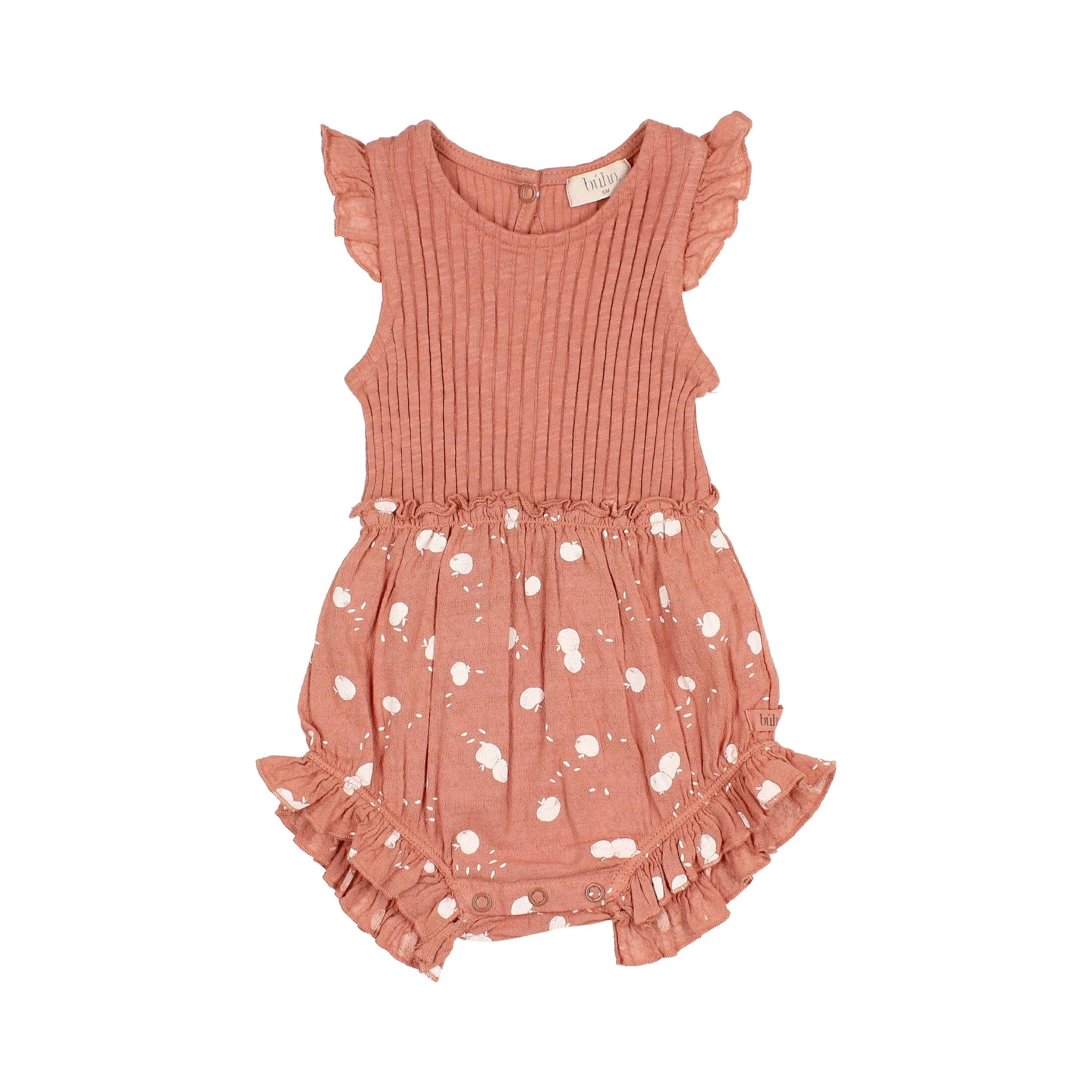 Buho Baby Apple Print Romper