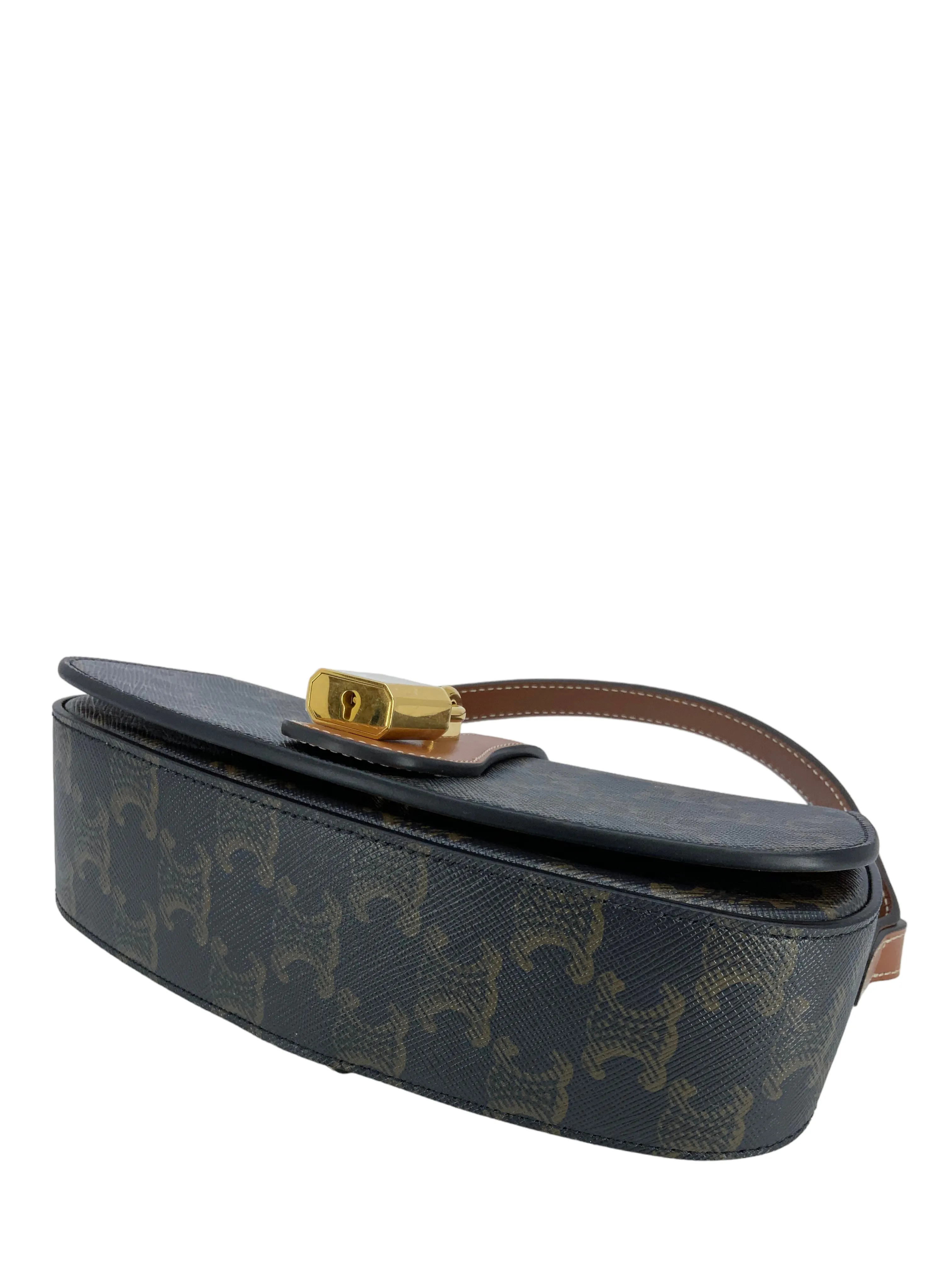 CELINE Triomphe Tabou Clutch on a Strap Bag