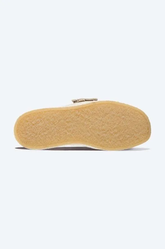 Clarks suede loafers Wallabee Cup White beige color