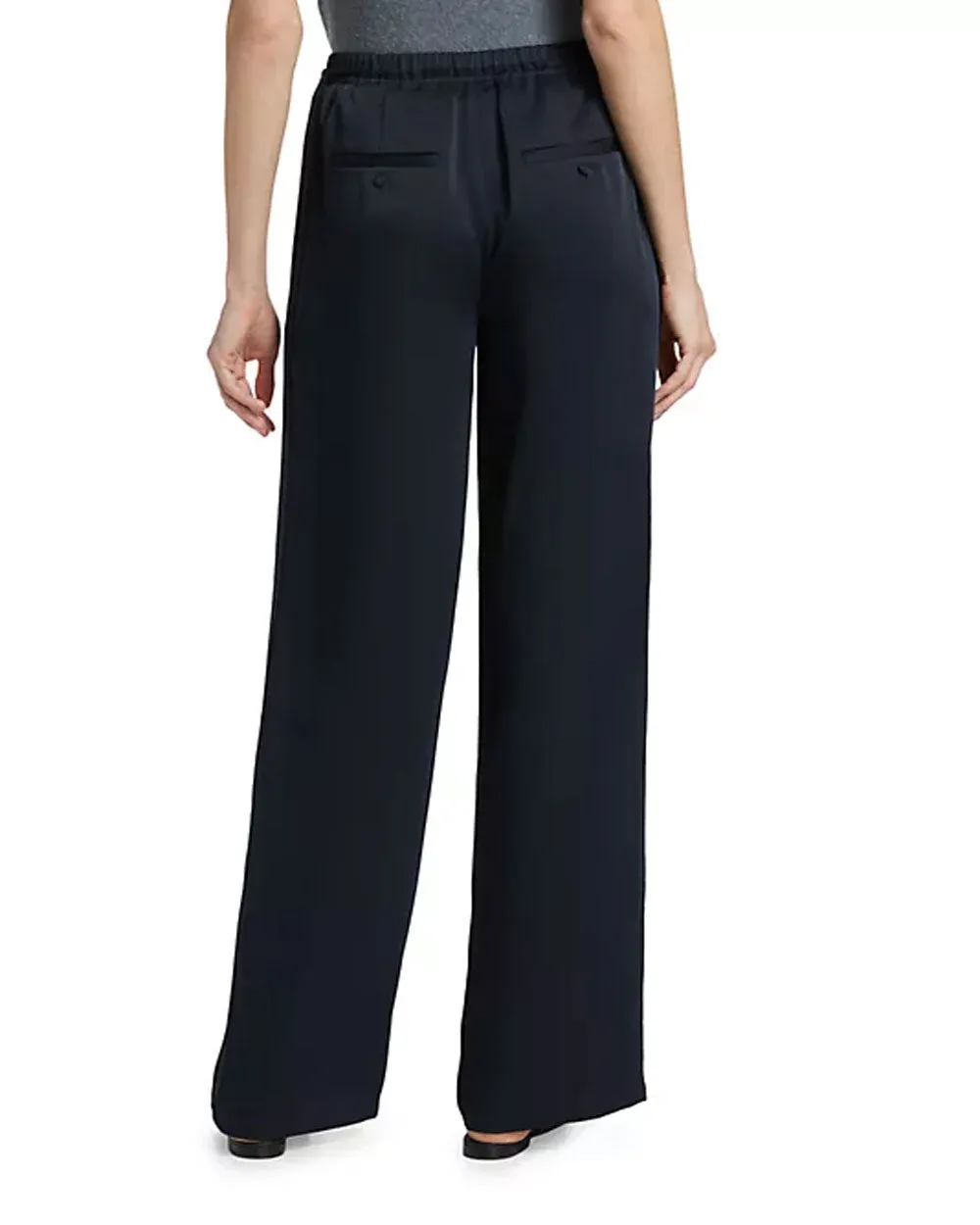 Coastal Mid Rise Side Strap Wide Leg Pant