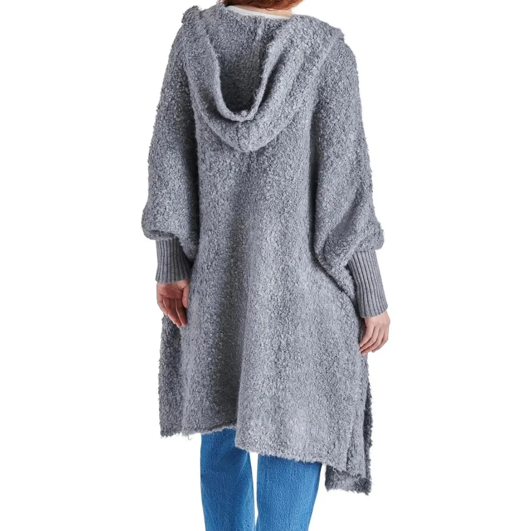 DELSEY SWEATER COAT HEATHER GREY