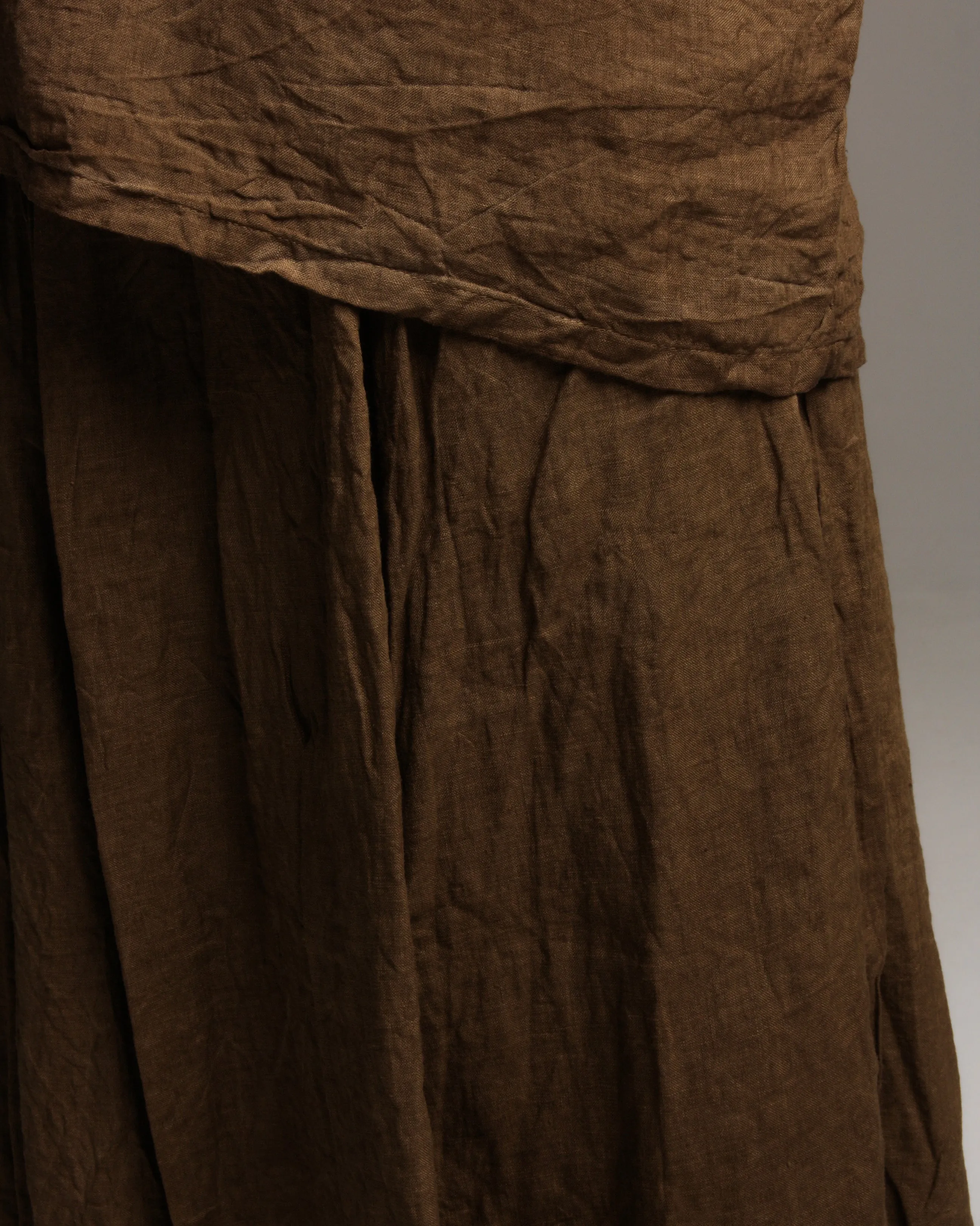 Doro Hand Dyed Linen Skirt