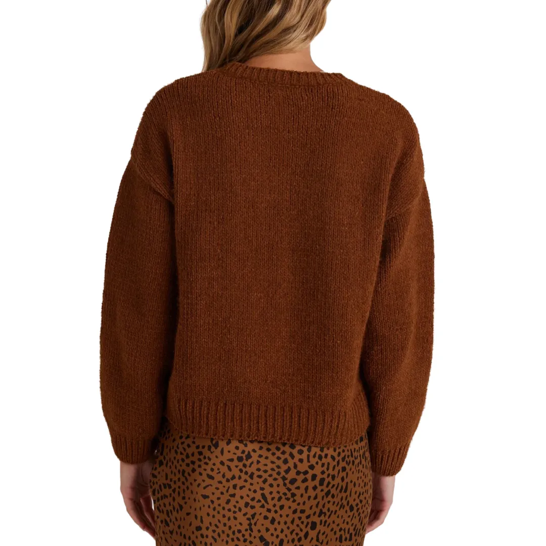 DROP SHOULDER SWEATER MAPLE