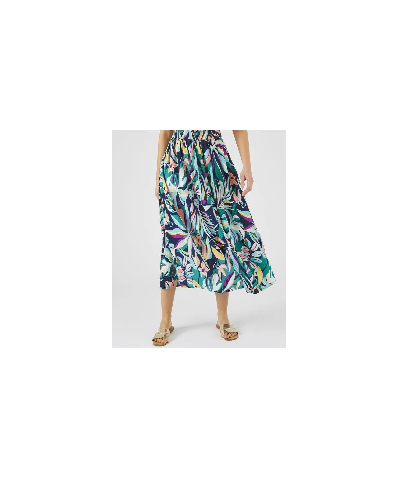 Ecovero Print Crinkle Skirt