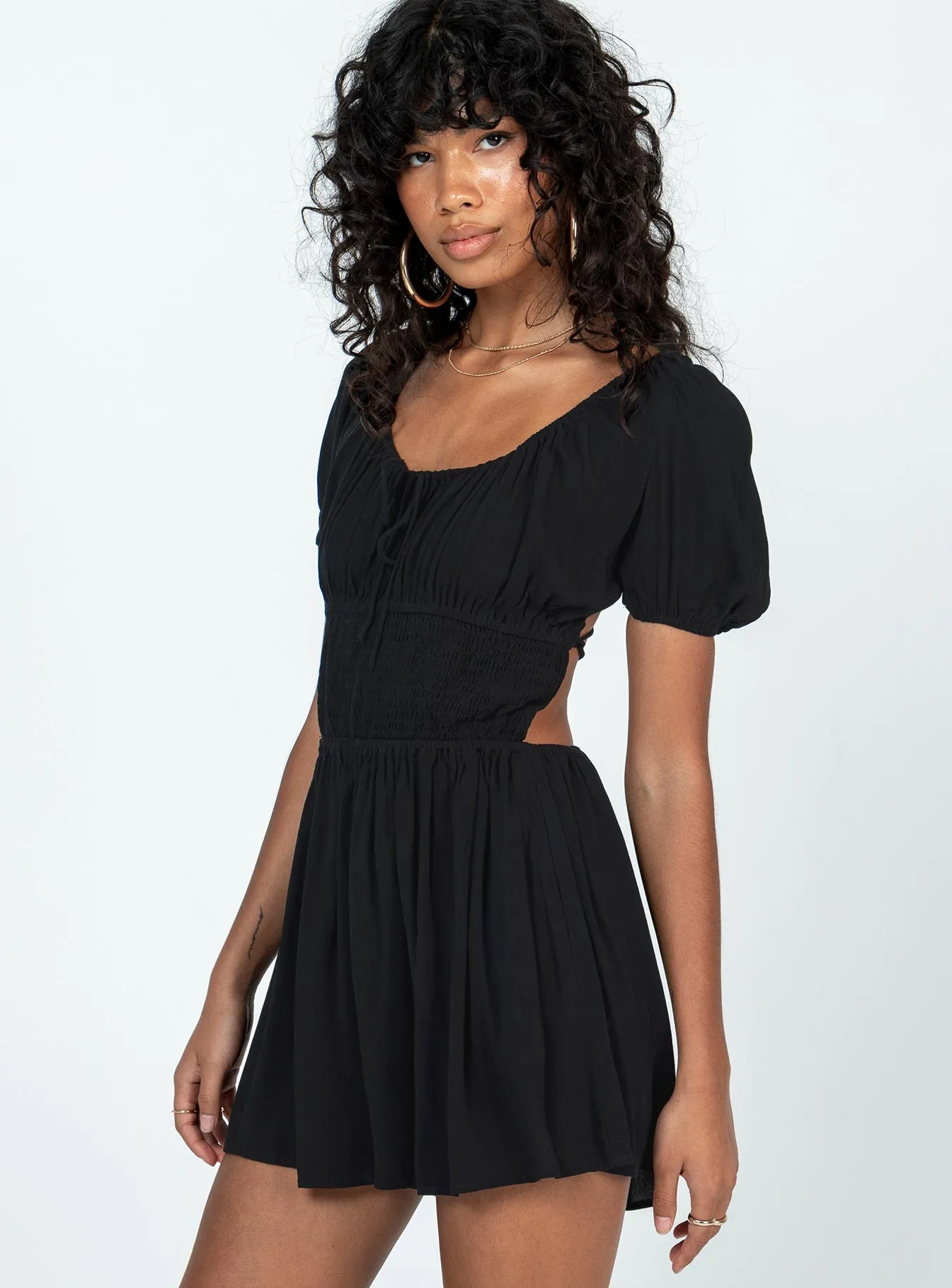 Elijah Romper Black