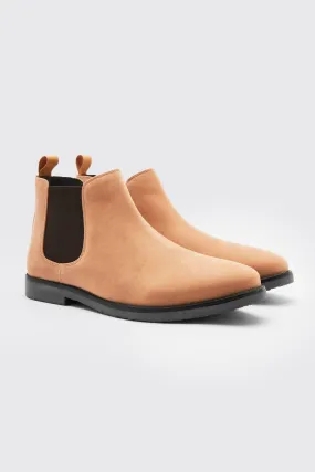 Faux Suede Chelsea Boot