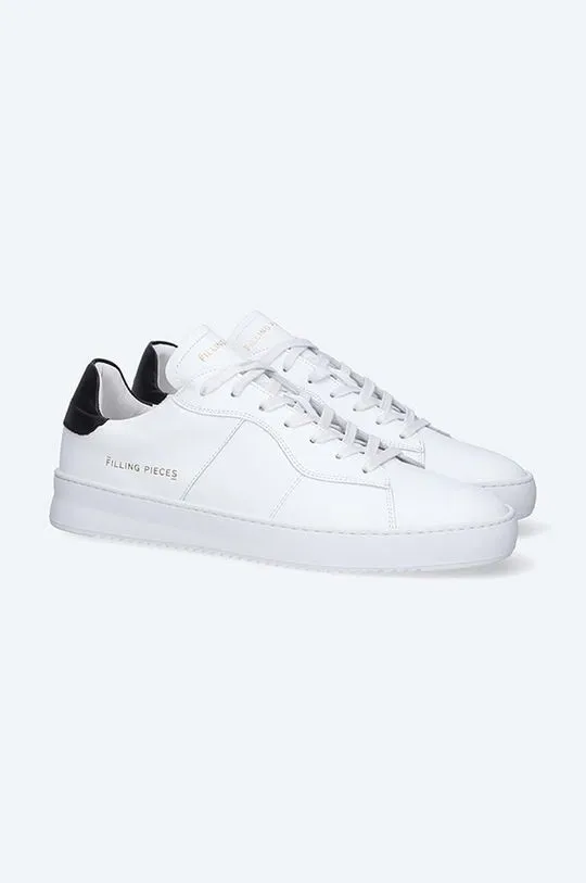 Filling Pieces leather sneakers Court Bianco white color 89127791861