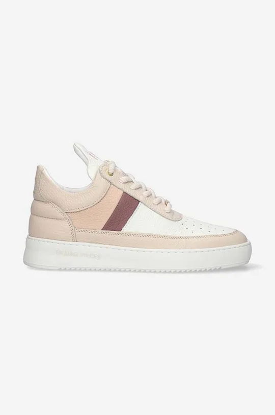 Filling Pieces leather sneakers Low Top Game beige color 10133151888