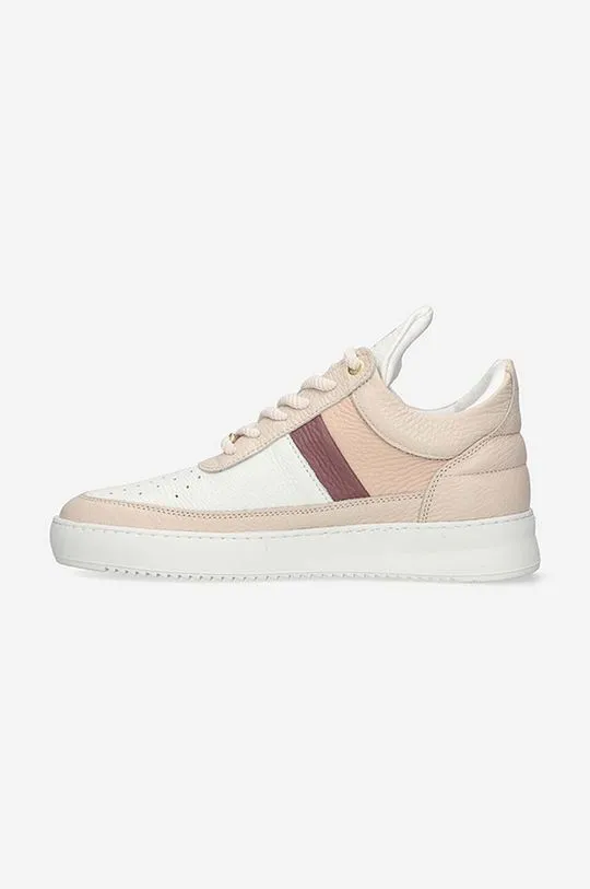 Filling Pieces leather sneakers Low Top Game beige color 10133151888