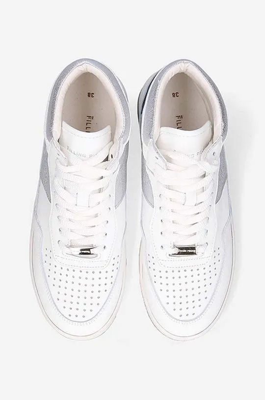 Filling Pieces leather sneakers Mid Ace Spin white color 55333491975