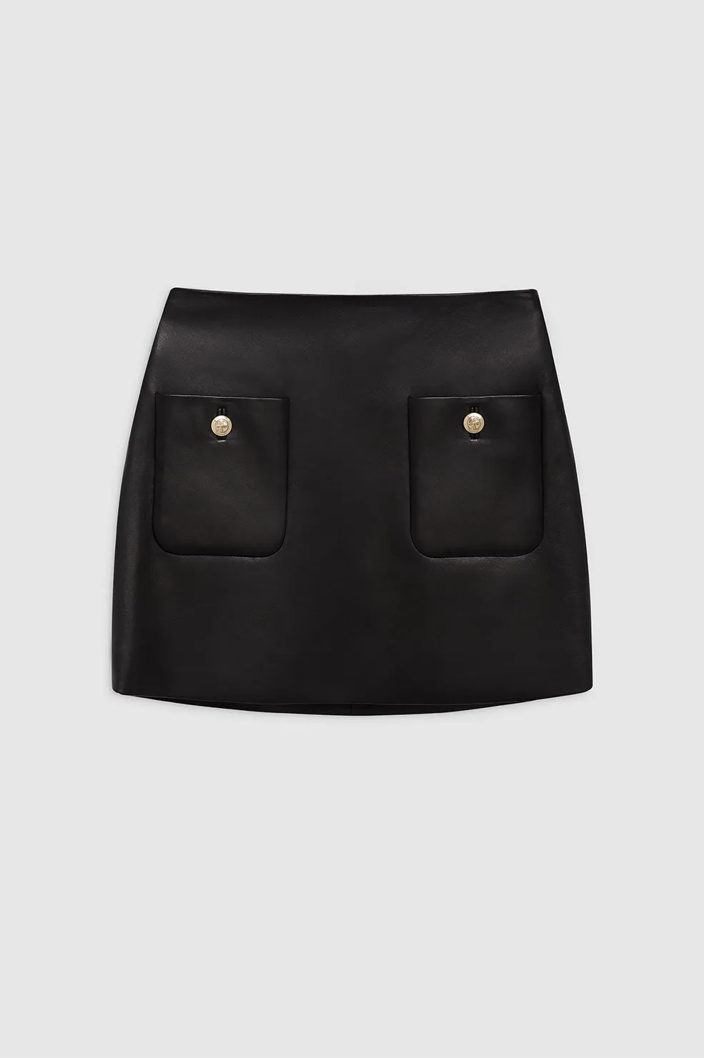 Finn Skirt - Black Leather