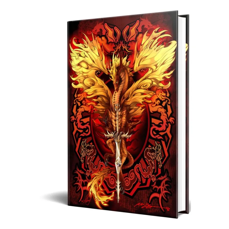 Flame Blade Embossed Dragon Journal