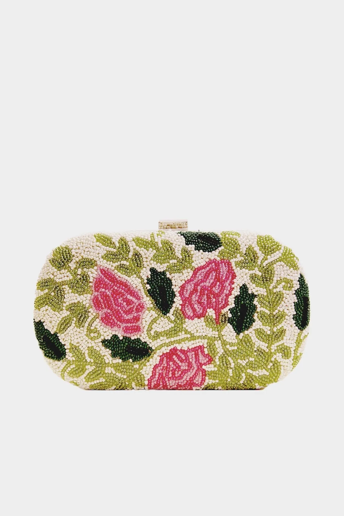 Floral Beaded Clutch in Multicolor