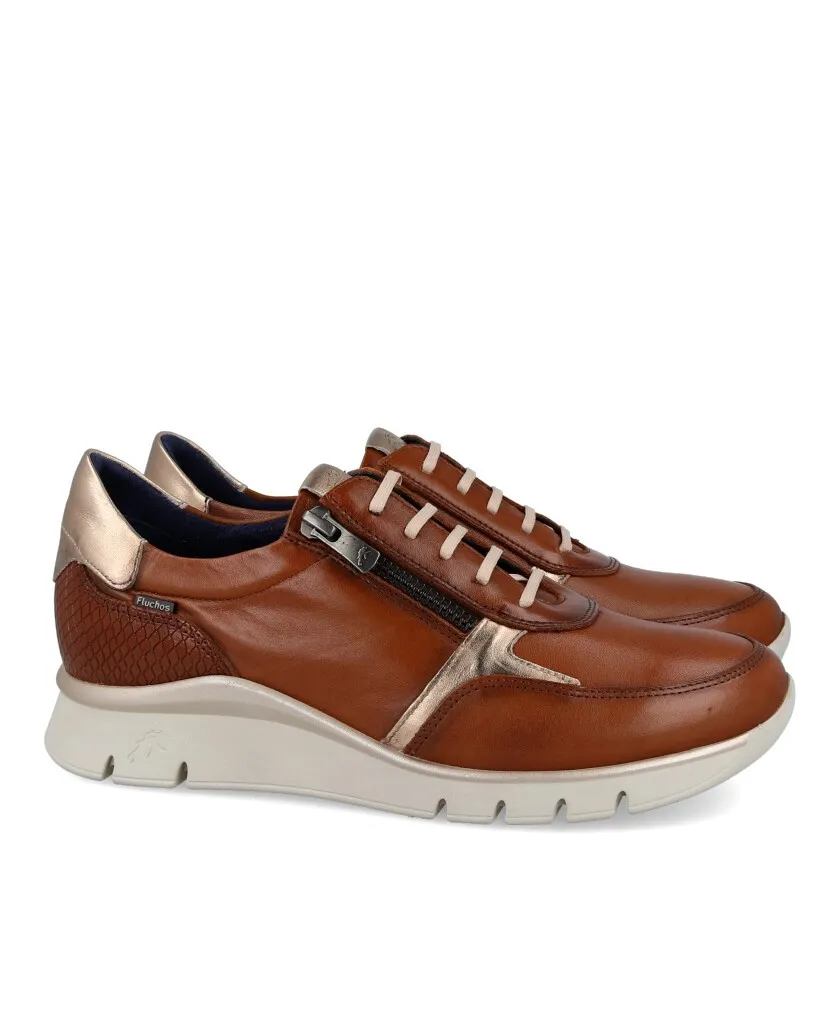 Fluchos Union F2070 light wedge leather sneakers