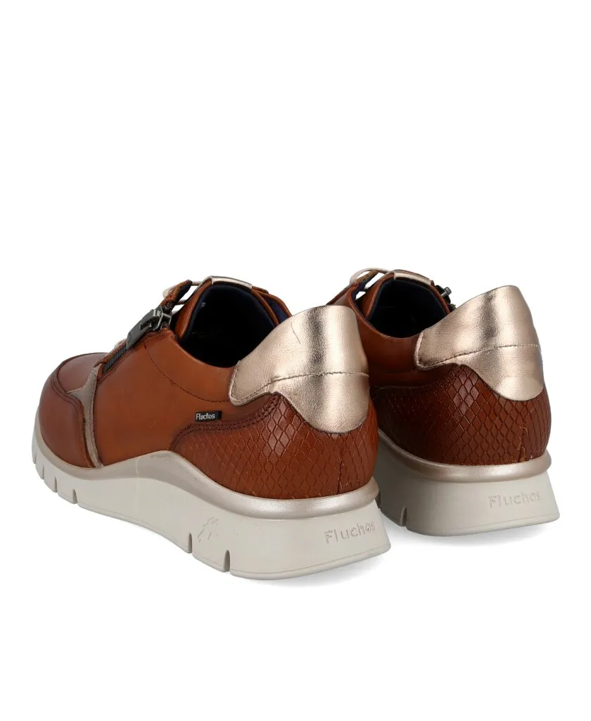 Fluchos Union F2070 light wedge leather sneakers