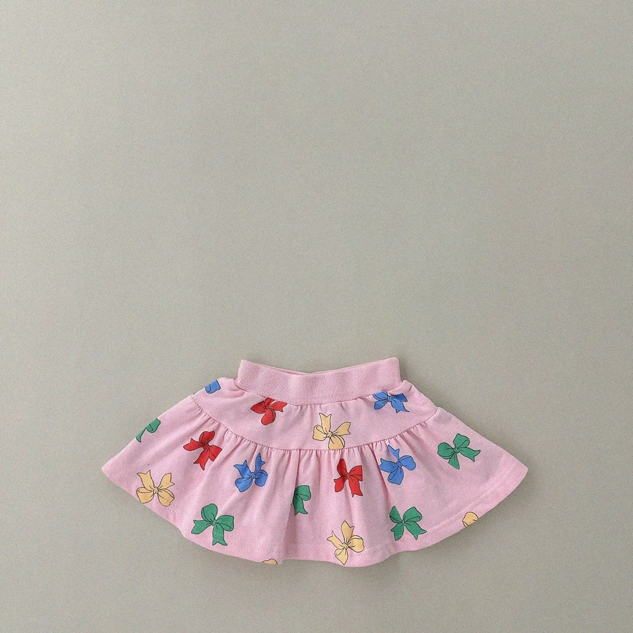 Girls Bow Print Sweatshirt & Skirt Set (1-6y) - 2 Colors