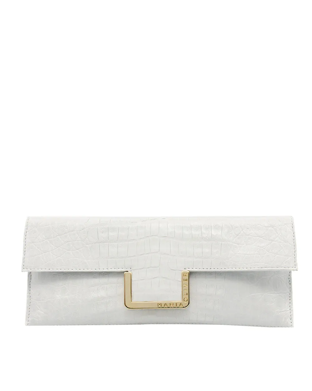 Gracia Clutch in White