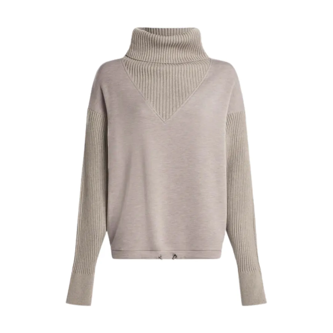 HANNAH COWL NECK SWEATER TAUPE