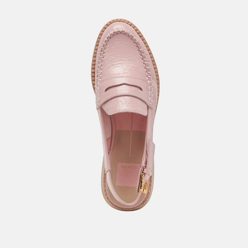 HARDI LOAFERS PINK CRINKLE PATENT– Dolce Vita 6974196908098