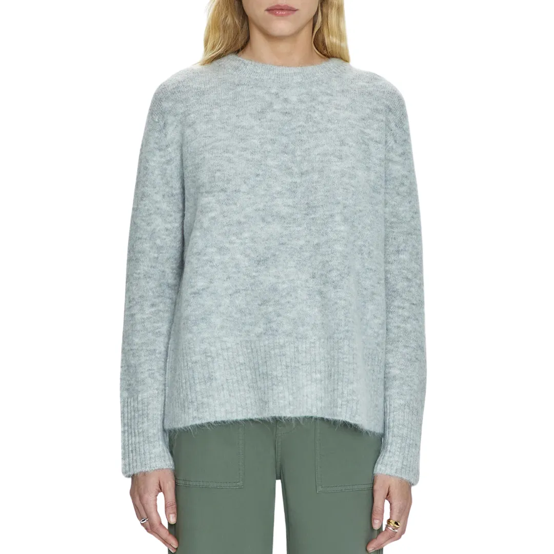 IVY CREW NECK SWEATER SOFT GREY