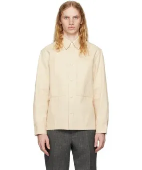 Jil Sander Beige Sea Island Denim Jacket