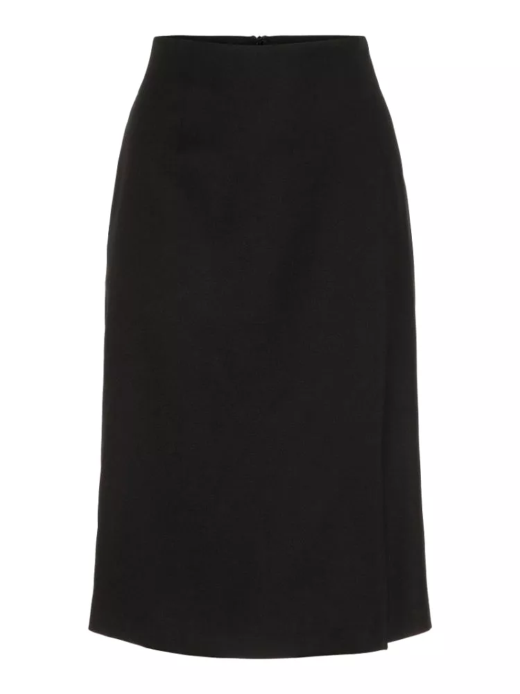 J.Lindeberg Womens Silva Wool Pin Skirts - BLACK