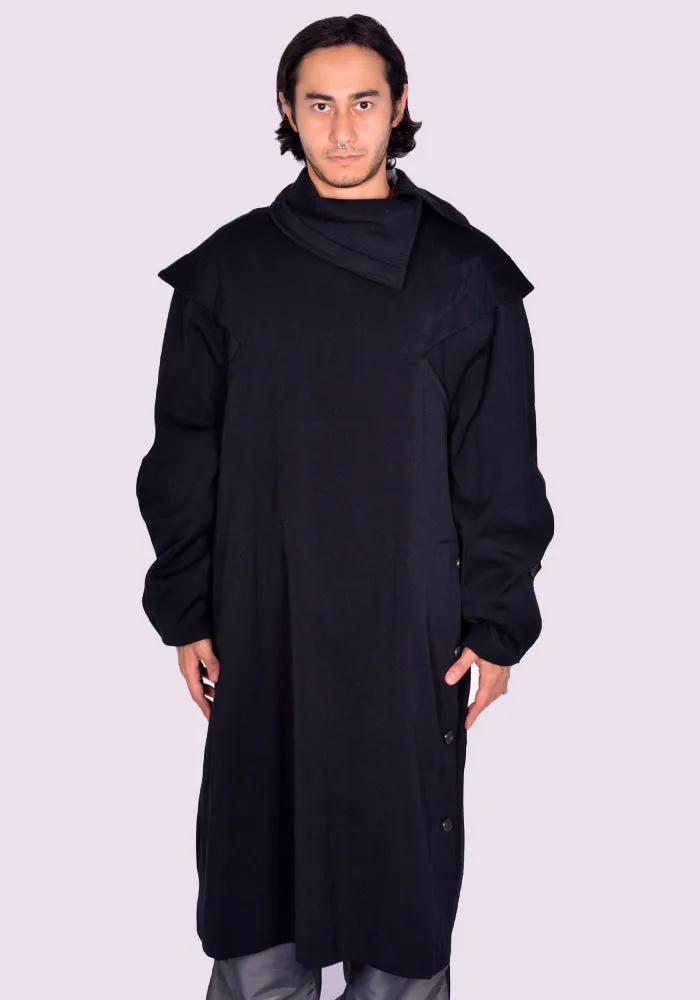 KIKO KOSTADINOV MEN KKAW24C01-60 BENDIX COAT RAVEN BLACK (New season FW24)