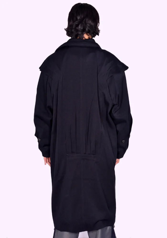 KIKO KOSTADINOV MEN KKAW24C01-60 BENDIX COAT RAVEN BLACK (New season FW24)