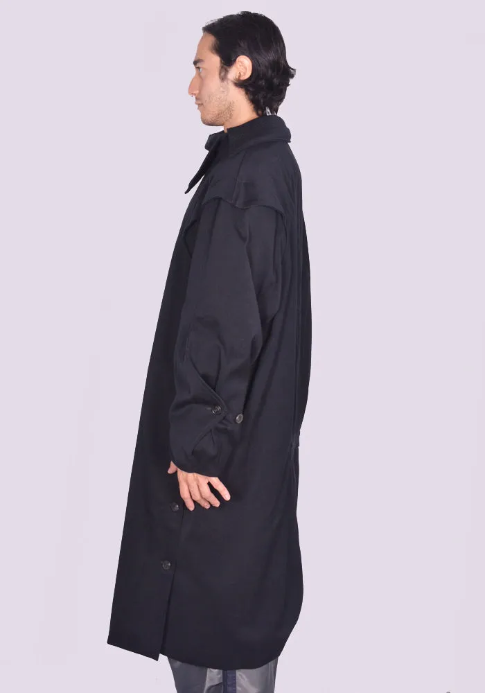 KIKO KOSTADINOV MEN KKAW24C01-60 BENDIX COAT RAVEN BLACK (New season FW24)