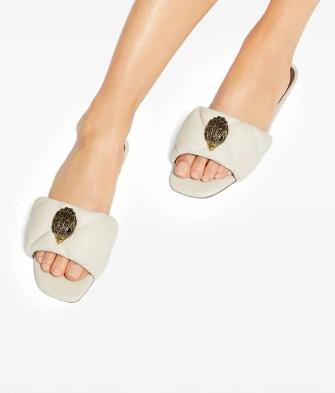 Kurt Geiger London Kensington Puff quilted sandals Neutrals