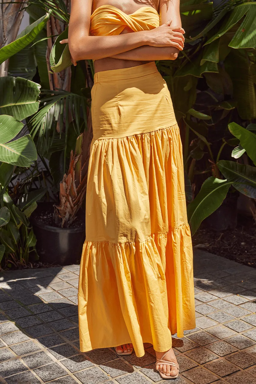 Leilani Maxi Skirt - Sherbert